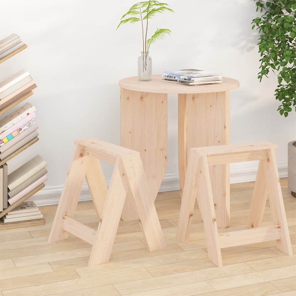 Jakkarat 2 kpl 40x40x45 cm täysi mänty - Sisustajankoti.fi