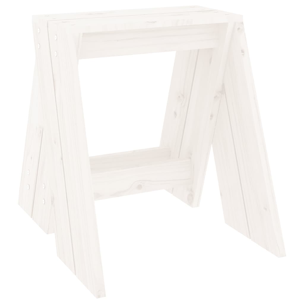 Jakkarat 2 kpl valkoinen 40x40x45 cm täysi mänty - Sisustajankoti.fi