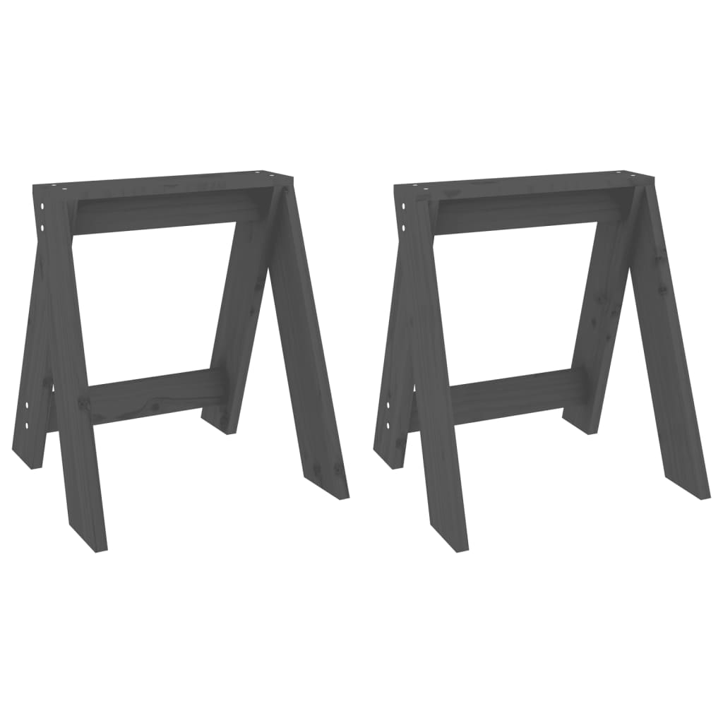 Jakkarat 2 kpl harmaa 40x40x45 cm täysi mänty - Sisustajankoti.fi