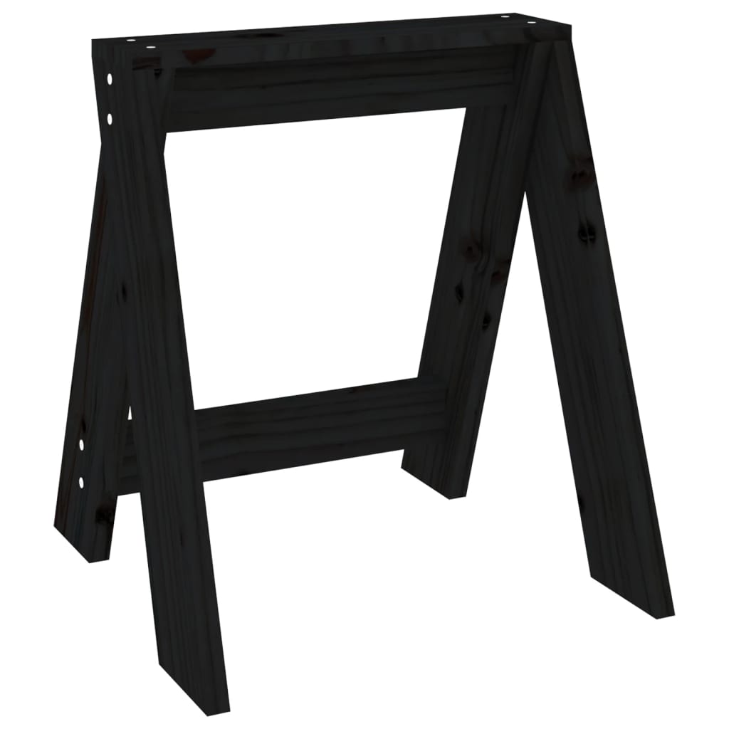 Jakkarat 2 kpl musta 40x40x45 cm täysi mänty - Sisustajankoti.fi