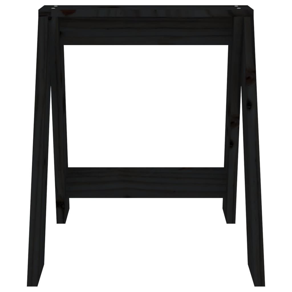Jakkarat 2 kpl musta 40x40x45 cm täysi mänty - Sisustajankoti.fi
