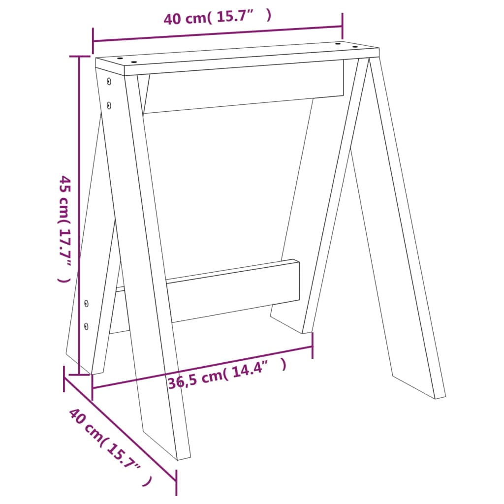 Jakkarat 2 kpl musta 40x40x45 cm täysi mänty - Sisustajankoti.fi