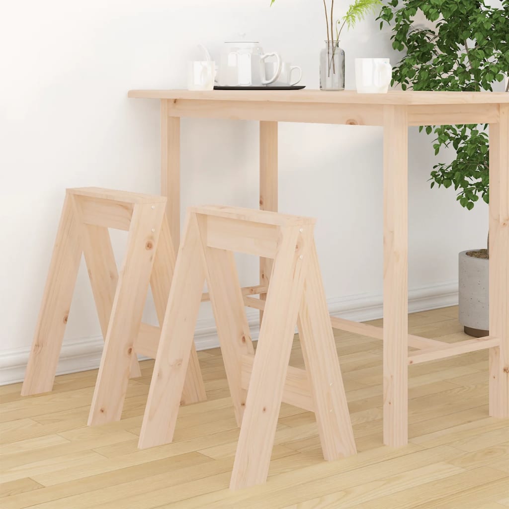 Jakkarat 2 kpl 40x40x60 cm täysi mänty - Sisustajankoti.fi