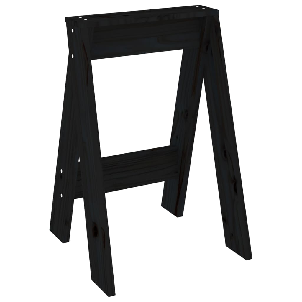 Jakkarat 2 kpl musta 40x40x60 cm täysi mänty - Sisustajankoti.fi