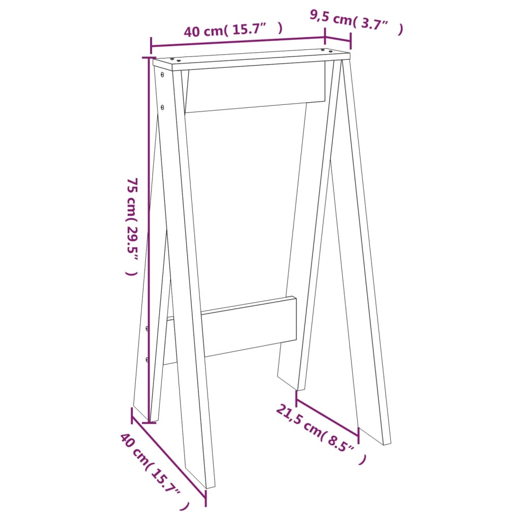 Jakkarat 2 kpl 40x40x75 cm täysi mänty - Sisustajankoti.fi