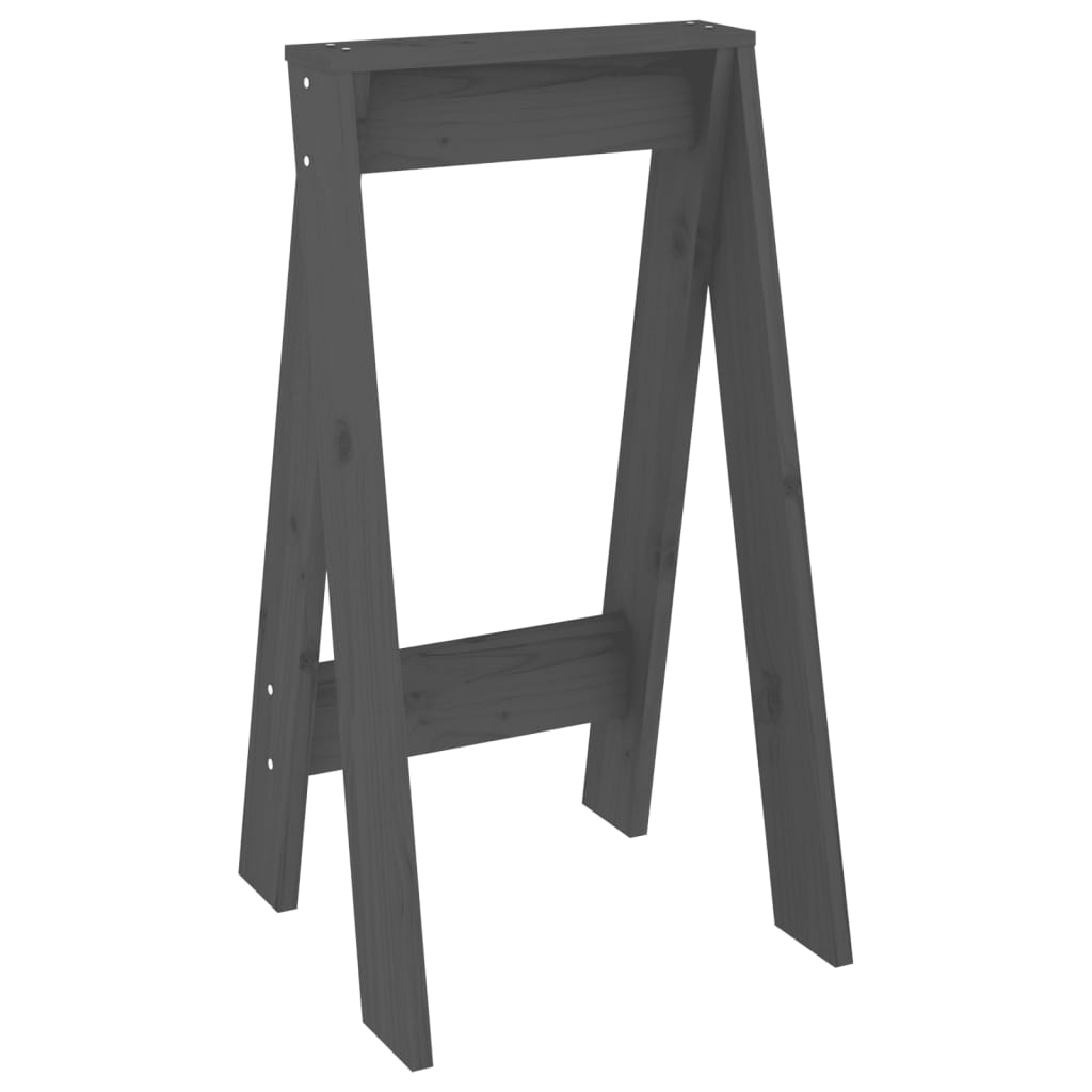 Jakkarat 2 kpl harmaa 40x40x75 cm täysi mänty - Sisustajankoti.fi