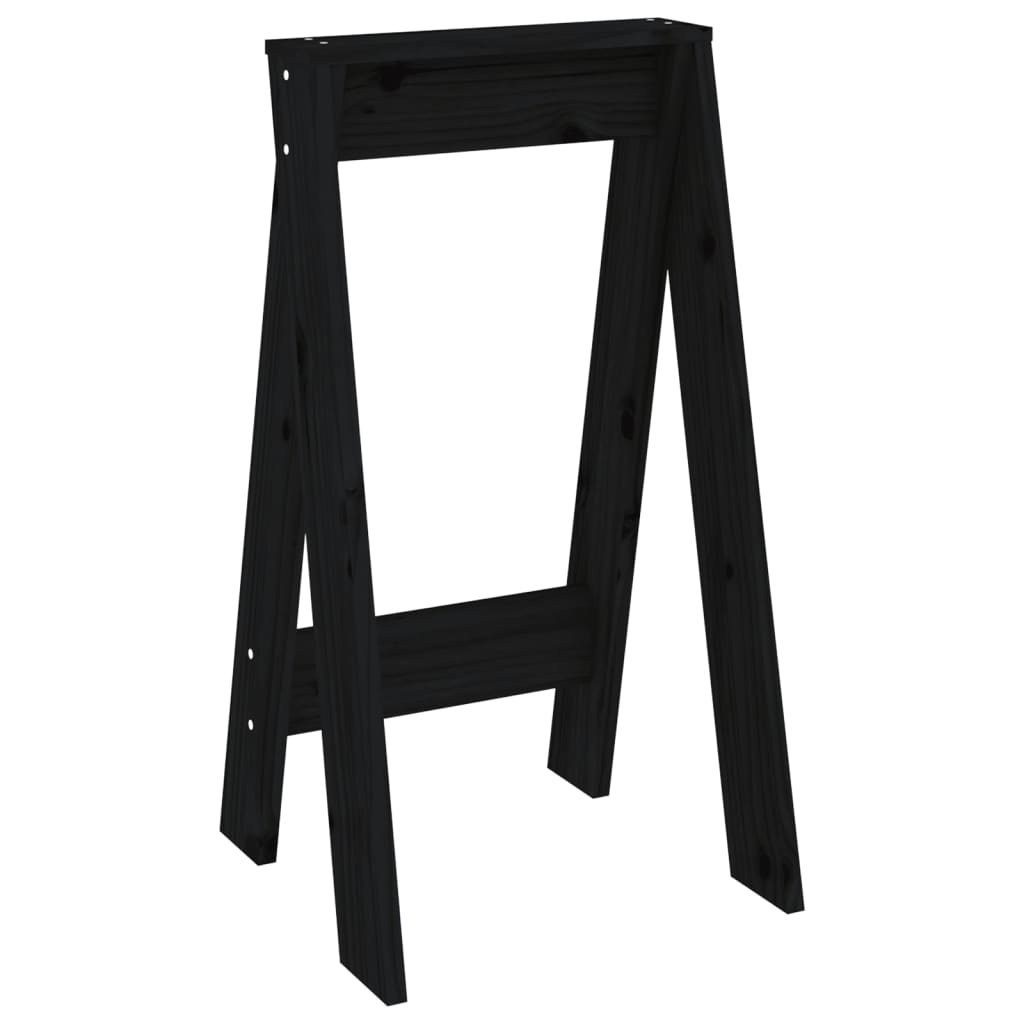 Jakkarat 2 kpl musta 40x40x75 cm täysi mänty - Sisustajankoti.fi