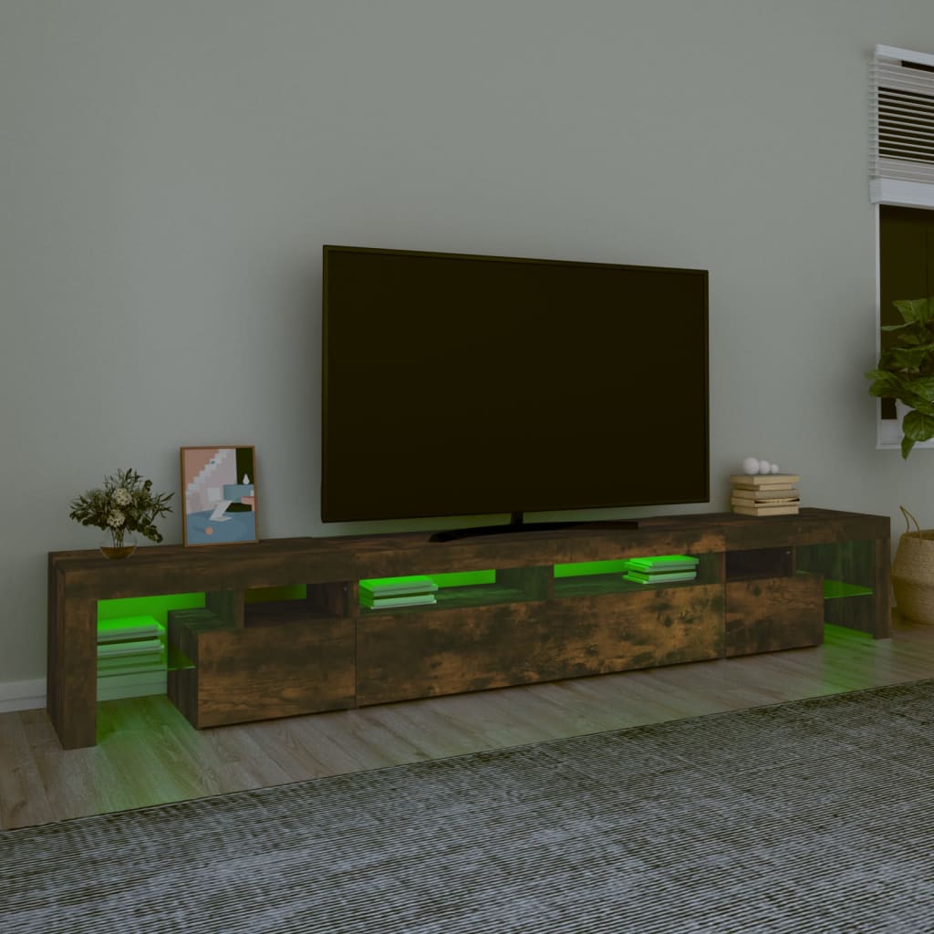 TV-taso LED-valoilla savutammi 260x36,5x40 cm - Sisustajankoti.fi