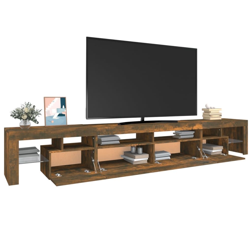 TV-taso LED-valoilla savutammi 260x36,5x40 cm - Sisustajankoti.fi