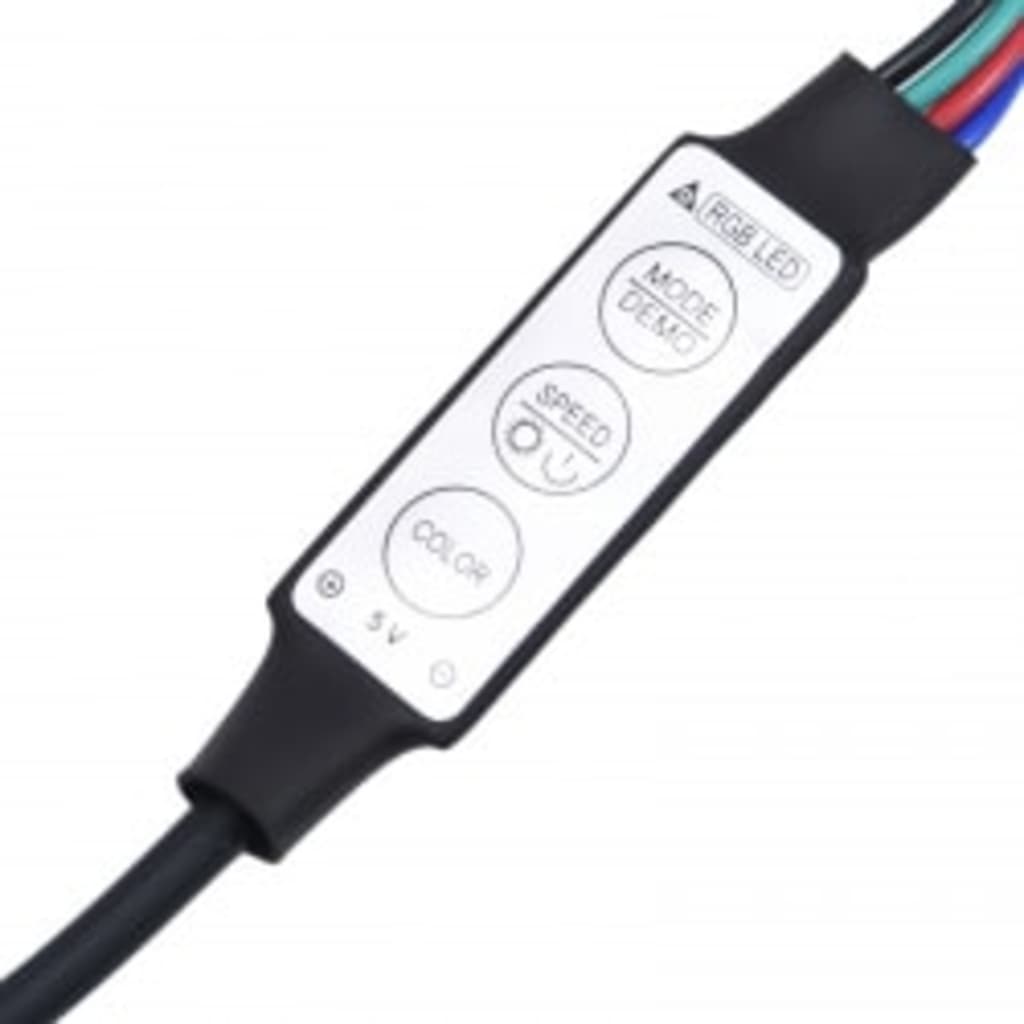 TV-taso LED-valoilla ruskea tammi 260x36,5x40 cm - Sisustajankoti.fi