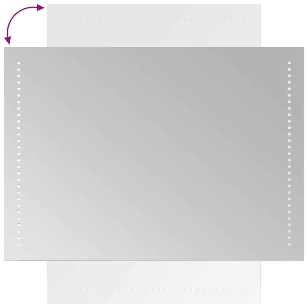 Kylpyhuoneen LED-peili 50x70 cm - Sisustajankoti.fi