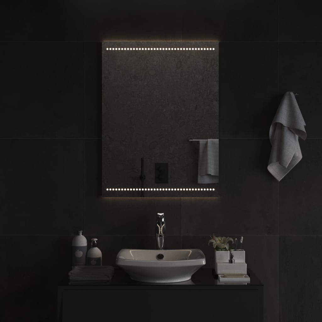 Kylpyhuoneen LED-peili 60x80 cm - Sisustajankoti.fi