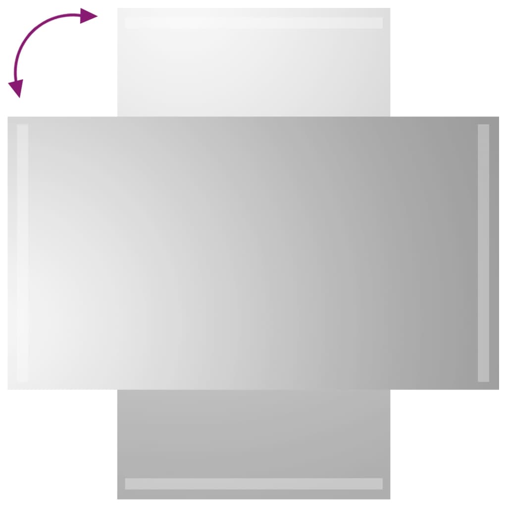 Kylpyhuoneen LED-peili 50x90 cm - Sisustajankoti.fi