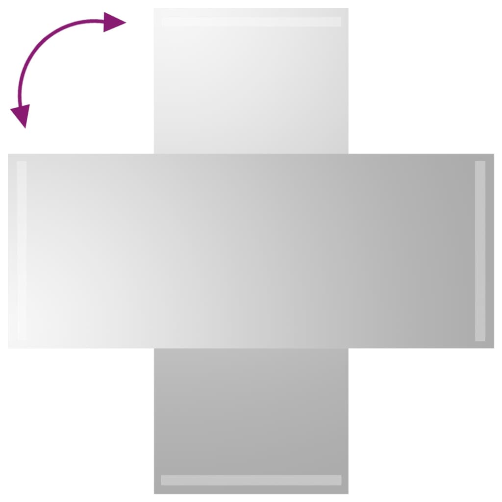 Kylpyhuoneen LED-peili 40x100 cm - Sisustajankoti.fi