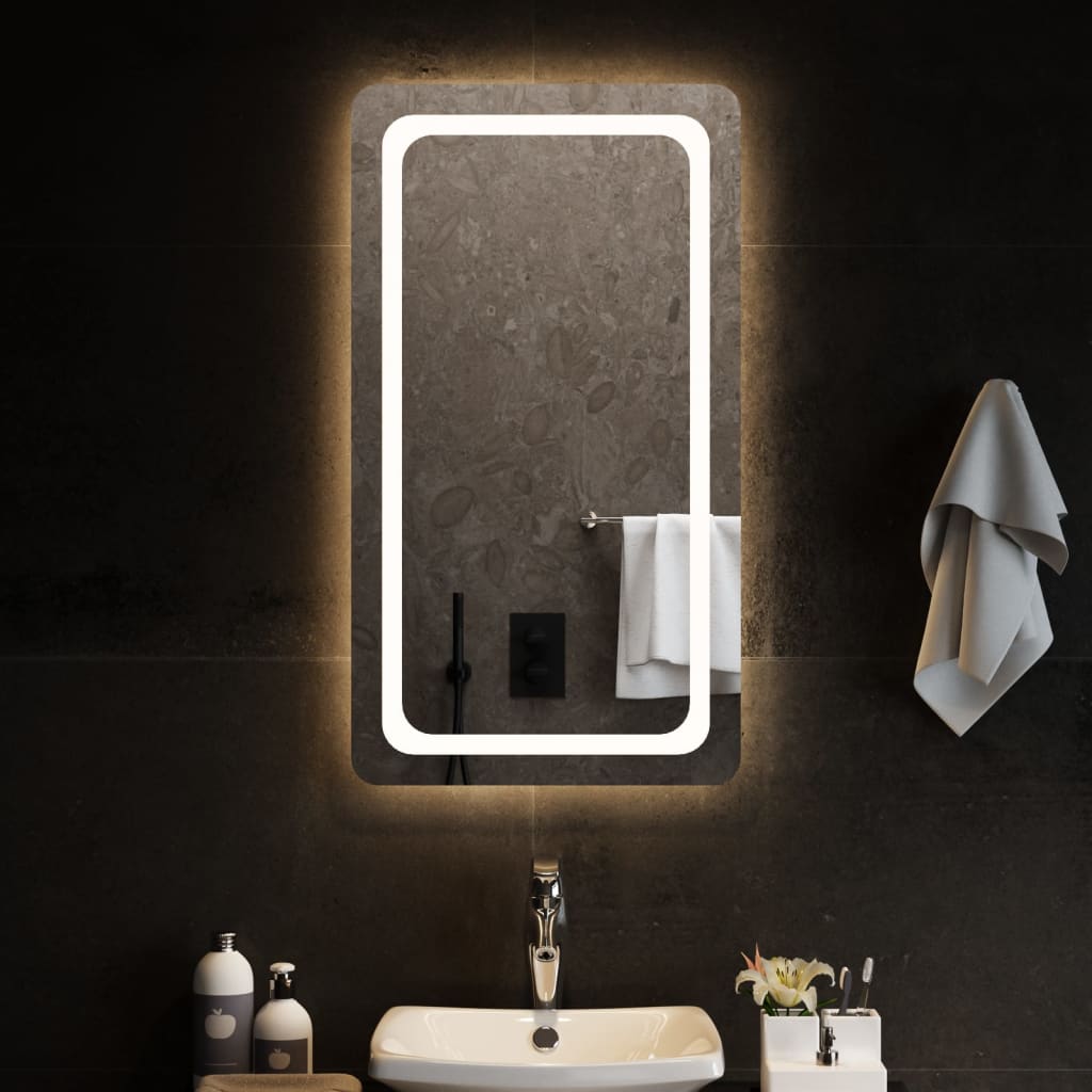 Kylpyhuoneen LED-peili 50x90 cm - Sisustajankoti.fi
