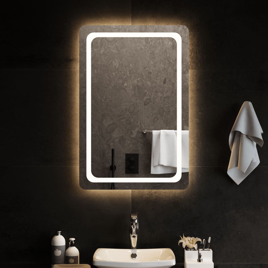 Kylpyhuoneen LED-peili 60x90 cm - Sisustajankoti.fi