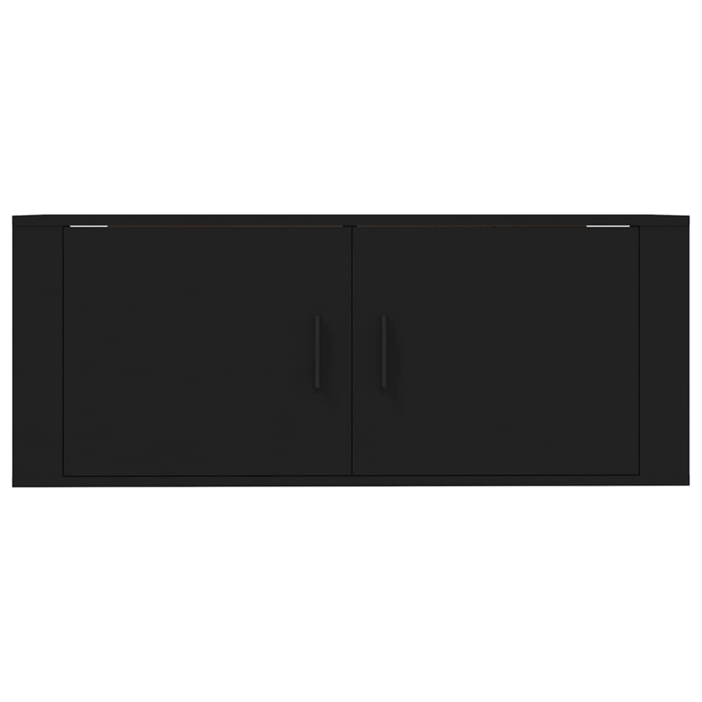 Seinäkiinnitettävä TV-taso musta 100x34,5x40 cm - Sisustajankoti.fi