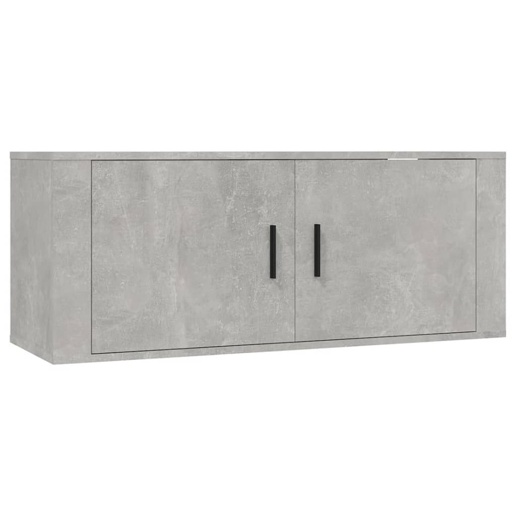 Seinäkiinnitettävä TV-taso betoninharmaa 100x34,5x40 cm - Sisustajankoti.fi