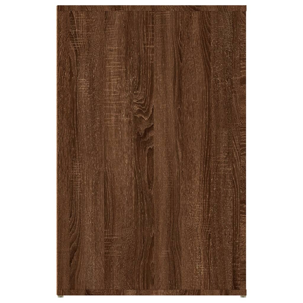 Työpöytä ruskea tammi 100x49x75 cm tekninen puu - Sisustajankoti.fi