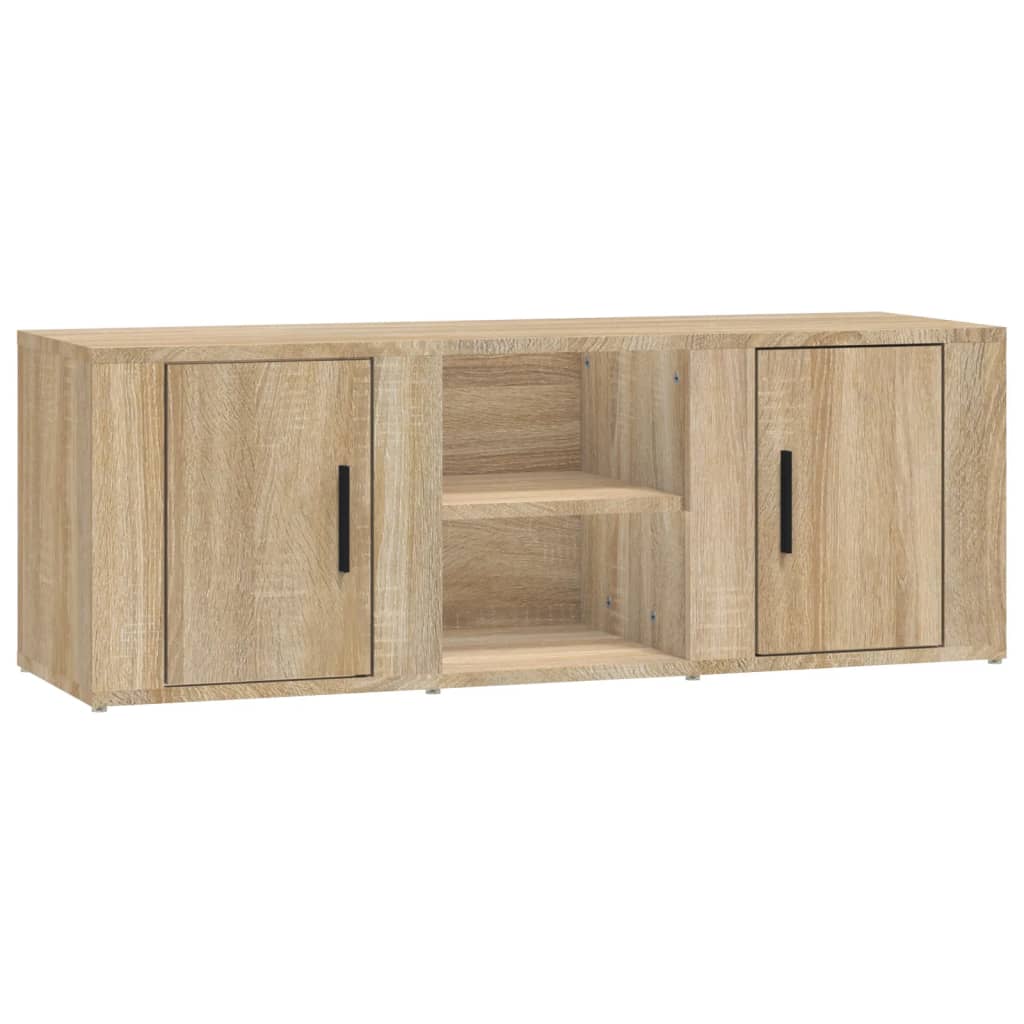 TV-taso Sonoma-tammi 100x31,5x35 cm tekninen puu - Sisustajankoti.fi