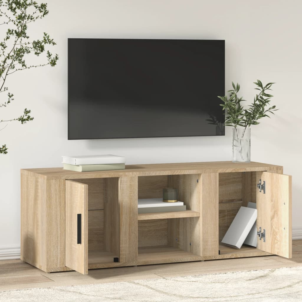 TV-taso Sonoma-tammi 100x31,5x35 cm tekninen puu - Sisustajankoti.fi