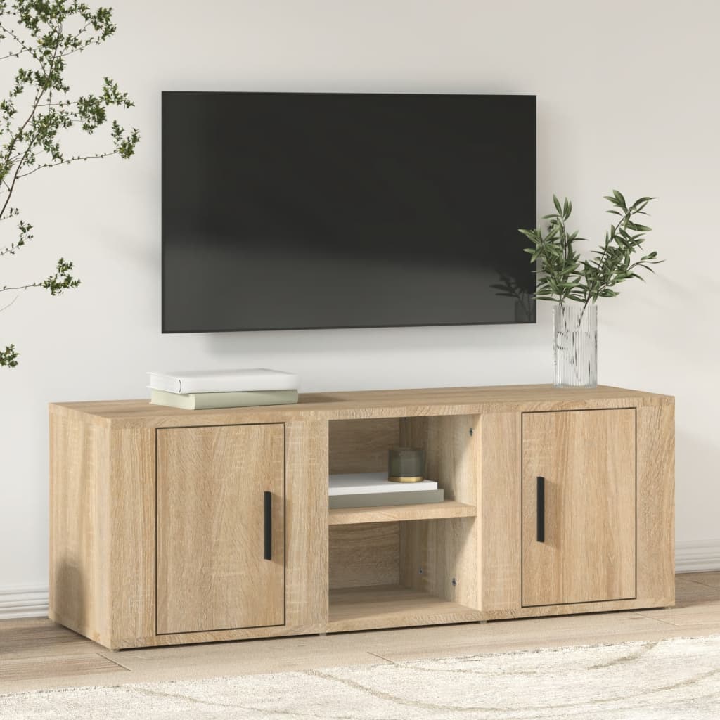 TV-taso Sonoma-tammi 100x31,5x35 cm tekninen puu - Sisustajankoti.fi