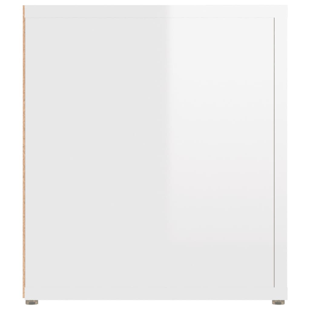 TV-tasot 2 kpl korkeakiilto valk. 80x31,5x36 cm tekninen puu - Sisustajankoti.fi
