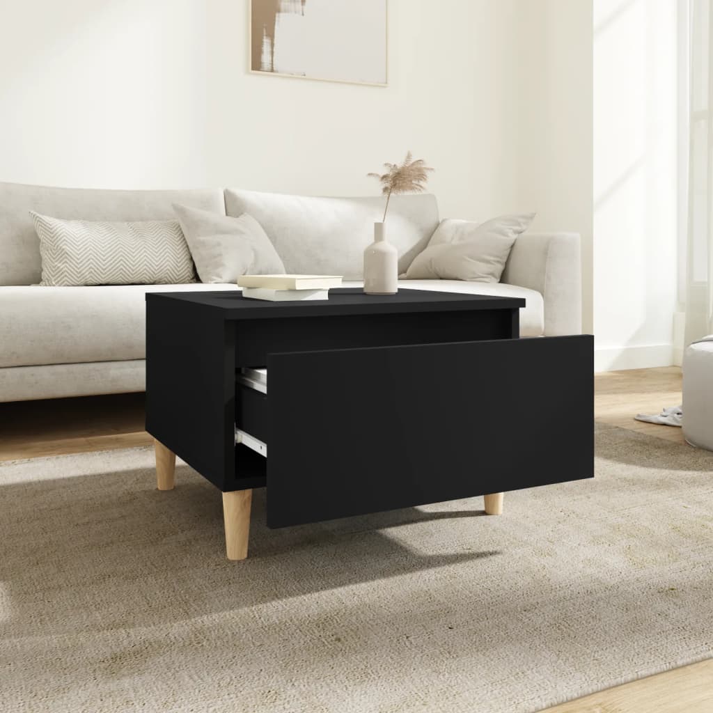 Sivupöydät 2kpl musta 50x46x35 cm tekninen puu - Sisustajankoti.fi