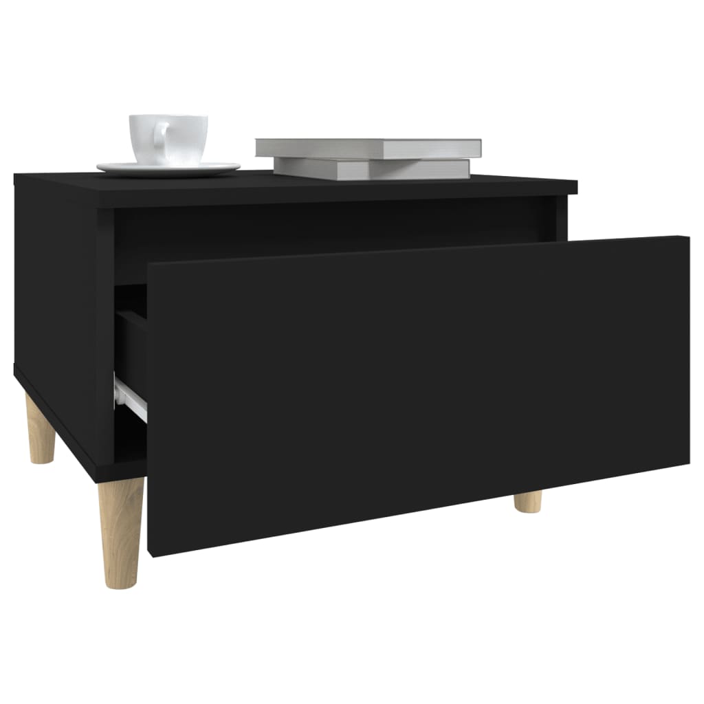Sivupöydät 2kpl musta 50x46x35 cm tekninen puu - Sisustajankoti.fi