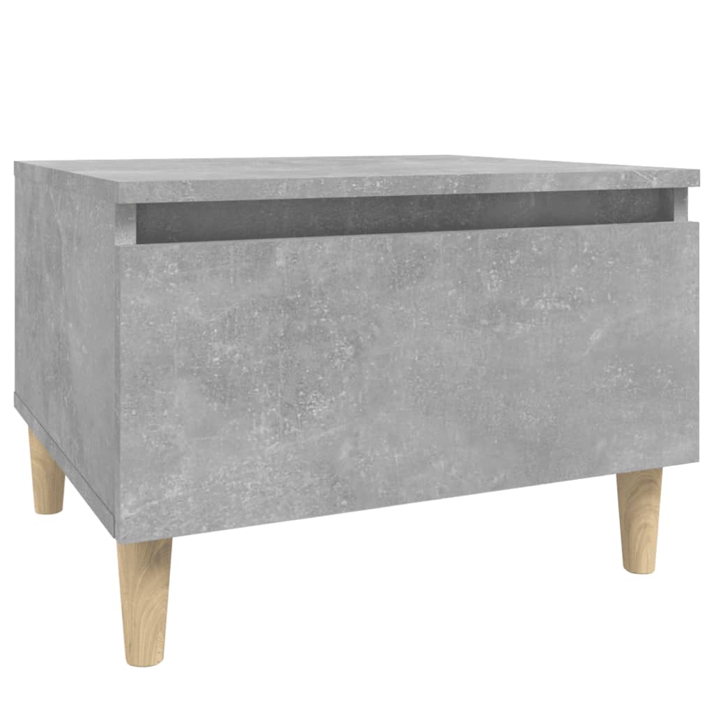 Sivupöytä betoninharmaa 50x46x35 cm tekninen puu - Sisustajankoti.fi