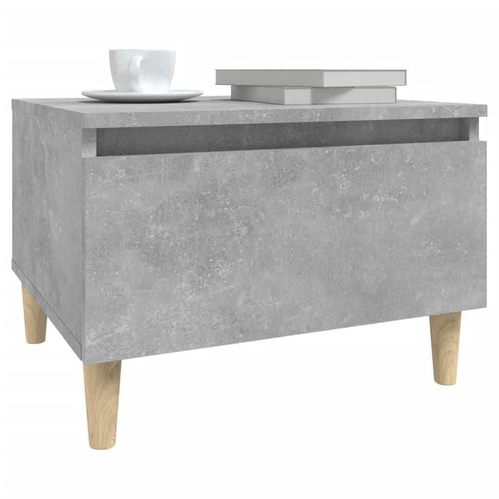 Sivupöydät 2 kpl betoninharmaa 50x46x35 cm tekninen puu - Sisustajankoti.fi