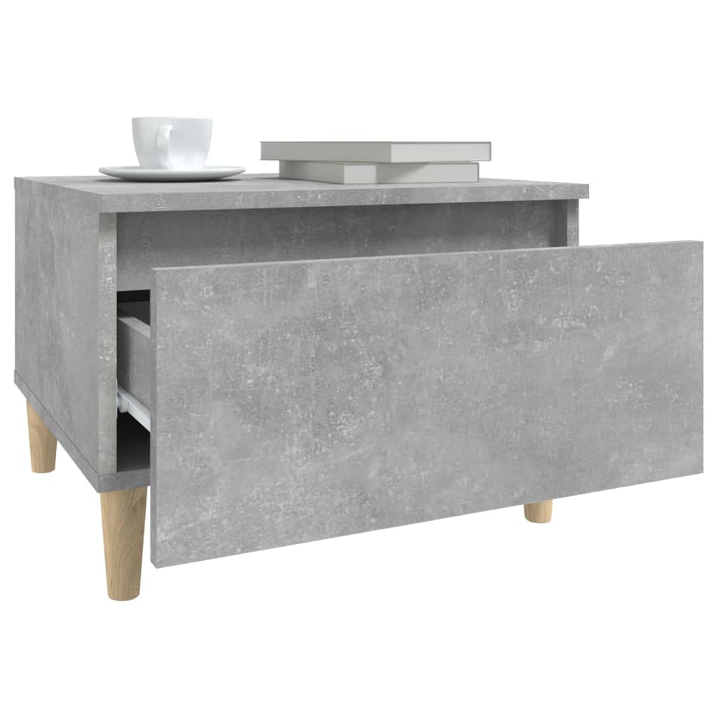 Sivupöydät 2 kpl betoninharmaa 50x46x35 cm tekninen puu - Sisustajankoti.fi