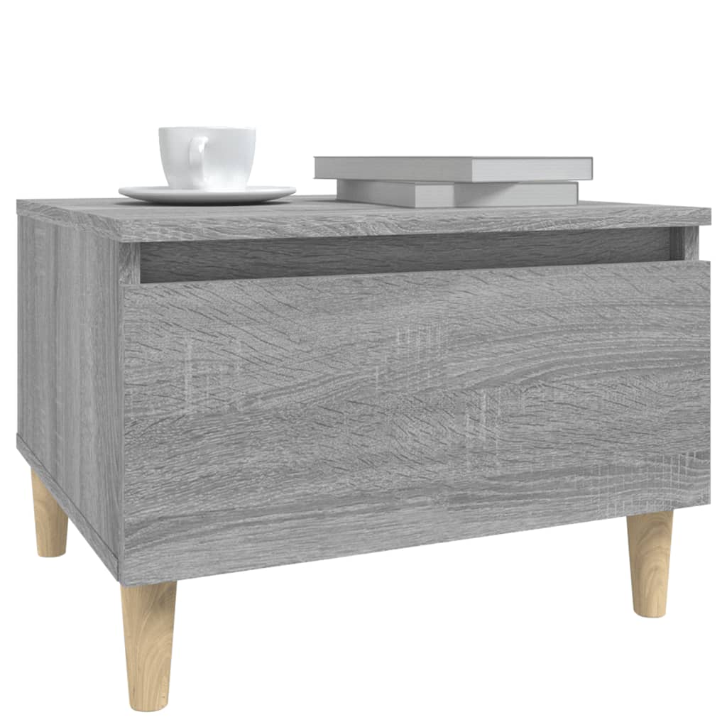 Sivupöydät 2 kpl harmaa Sonoma 50x46x35 cm tekninen puu - Sisustajankoti.fi