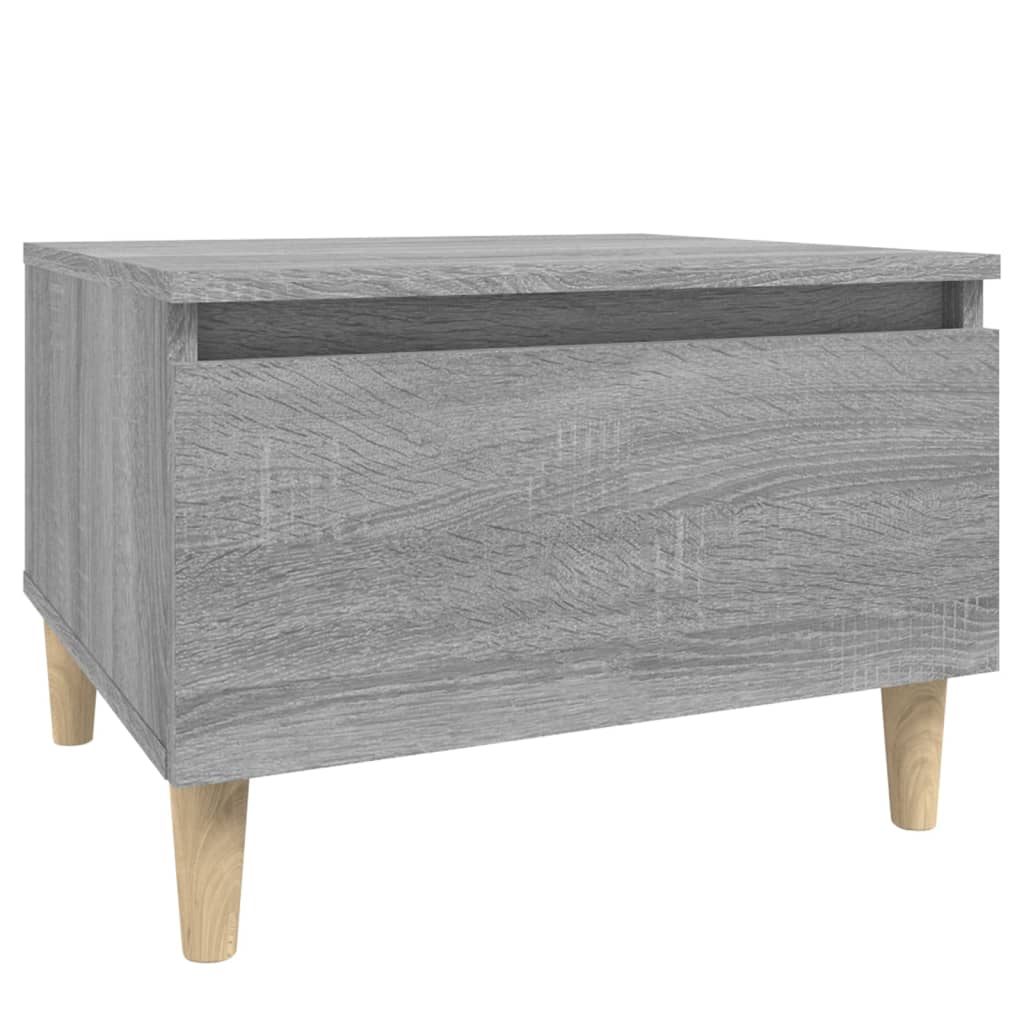 Sivupöydät 2 kpl harmaa Sonoma 50x46x35 cm tekninen puu - Sisustajankoti.fi
