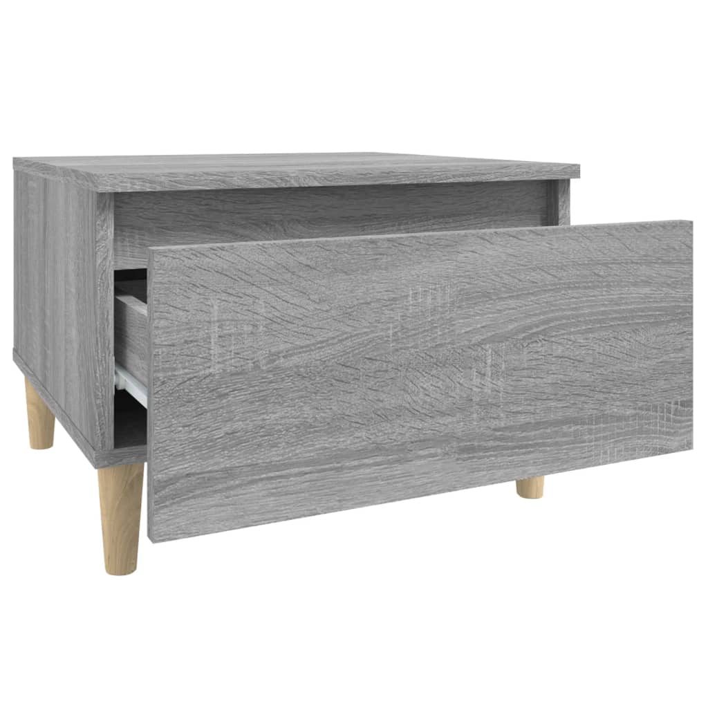 Sivupöydät 2 kpl harmaa Sonoma 50x46x35 cm tekninen puu - Sisustajankoti.fi