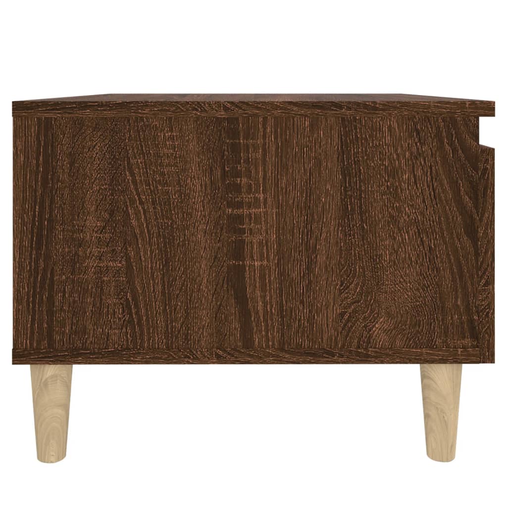 Sivupöydät 2 kpl ruskea tammi 50x46x35 cm tekninen puu - Sisustajankoti.fi