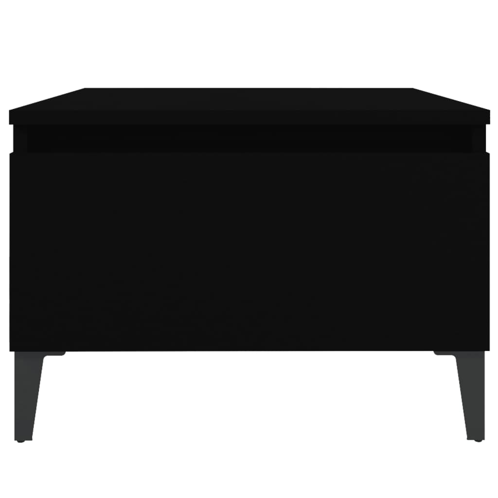 Sivupöytä musta 50x46x35 cm tekninen puu - Sisustajankoti.fi