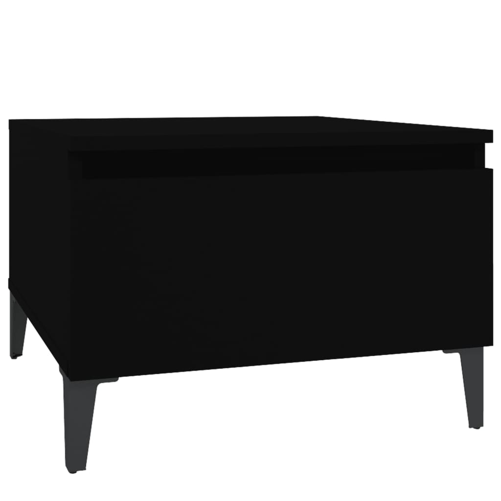 Sivupöydät 2 kpl musta 50x46x35 cm tekninen puu - Sisustajankoti.fi
