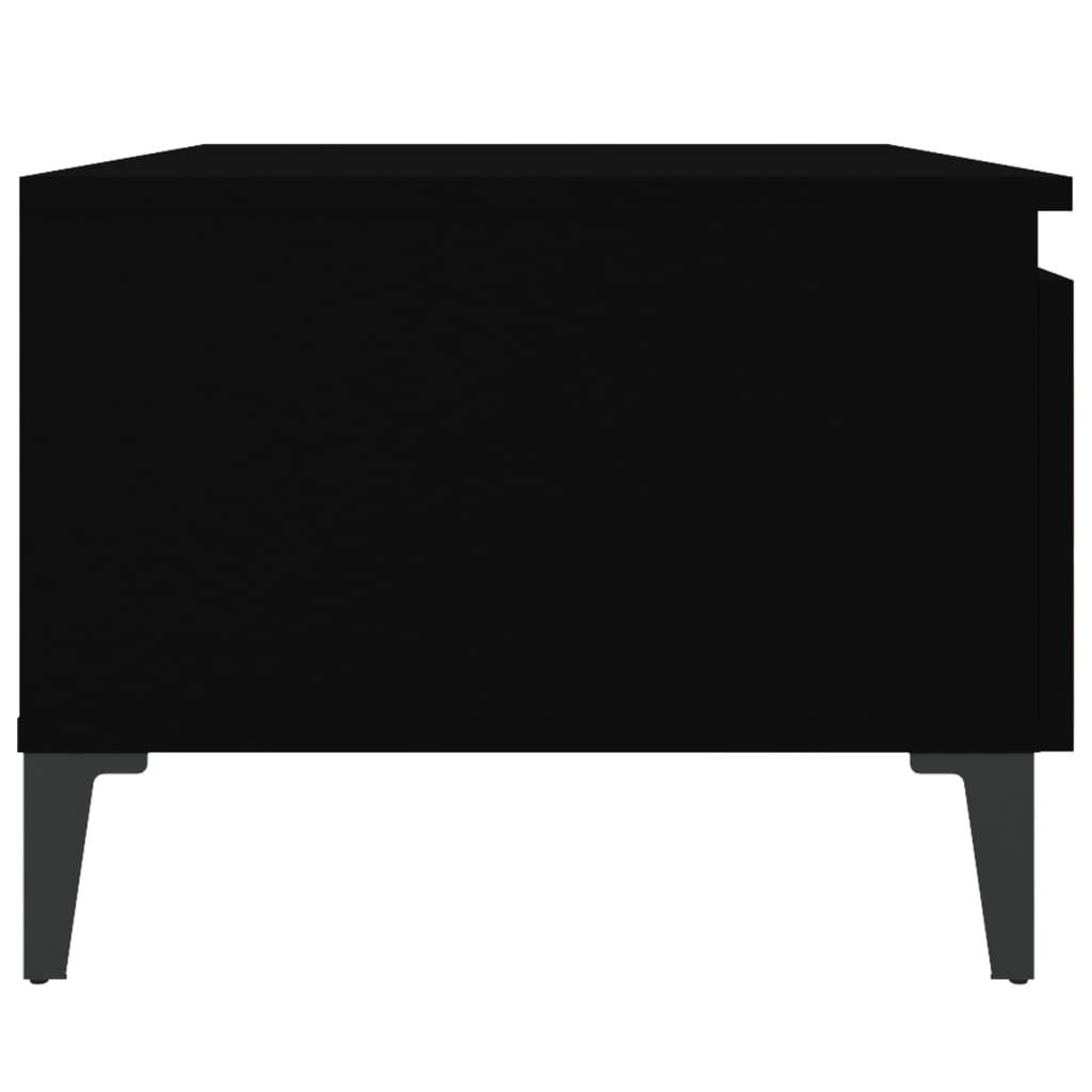Sivupöydät 2 kpl musta 50x46x35 cm tekninen puu - Sisustajankoti.fi