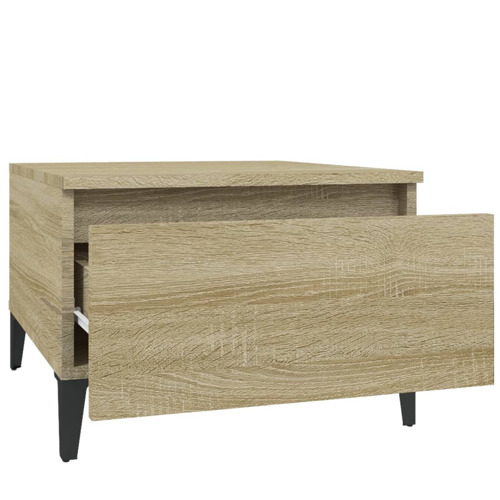 Sivupöydät 2 kpl Sonoma-tammi 50x46x35 cm tekninen puu - Sisustajankoti.fi
