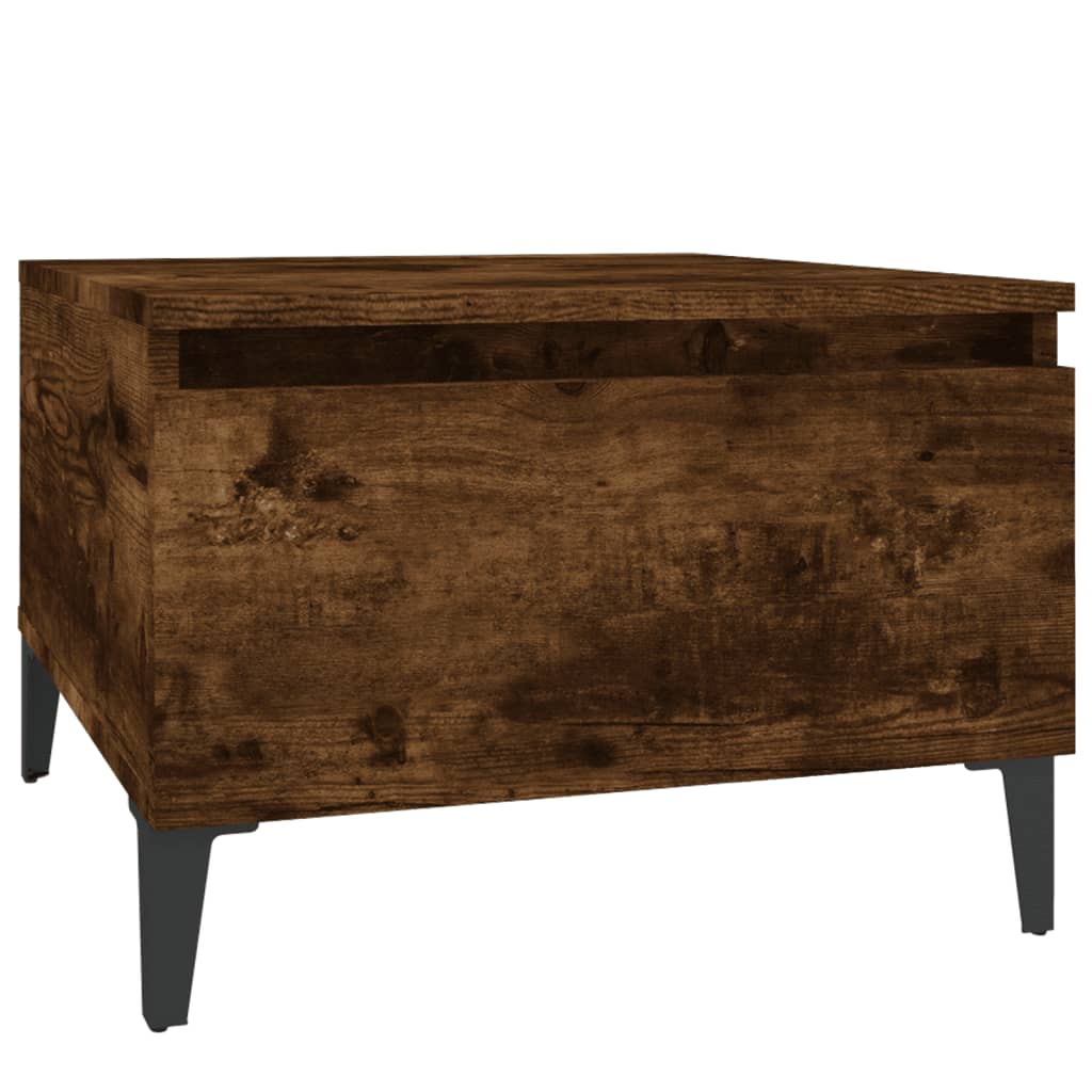 Sivupöydät 2 kpl savutammi 50x46x35 cm tekninen puu - Sisustajankoti.fi