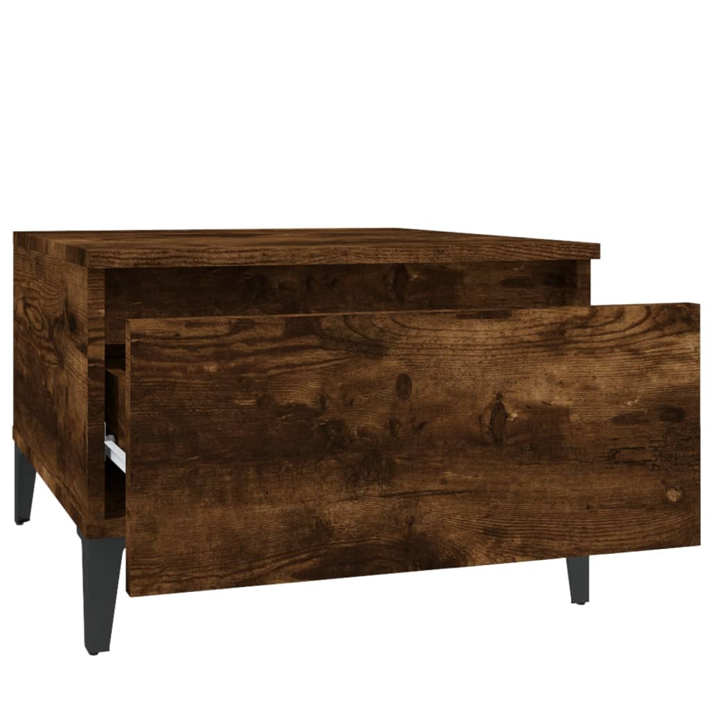 Sivupöydät 2 kpl savutammi 50x46x35 cm tekninen puu - Sisustajankoti.fi