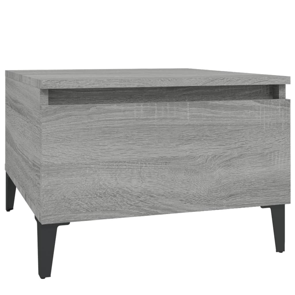 Sivupöydät 2 kpl harmaa Sonoma 50x46x35 cm tekninen puu - Sisustajankoti.fi