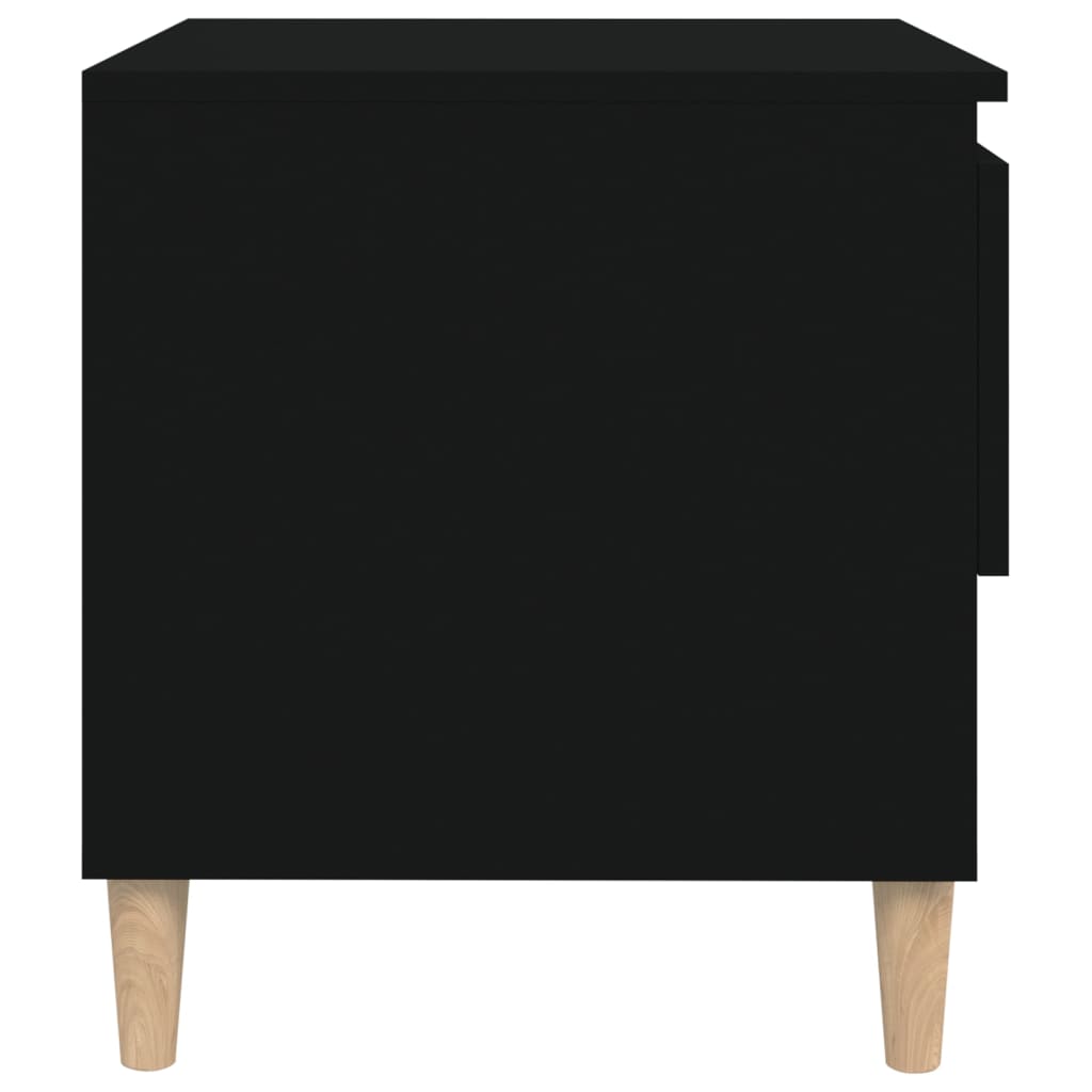 Yöpöydät 2 kpl musta 50x46x50 cm tekninen puu - Sisustajankoti.fi