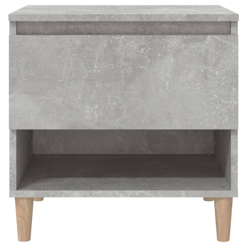 Yöpöydät 2 kpl betoninharmaa 50x46x50 cm tekninen puu - Sisustajankoti.fi
