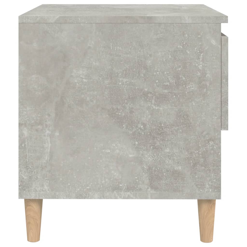 Yöpöydät 2 kpl betoninharmaa 50x46x50 cm tekninen puu - Sisustajankoti.fi