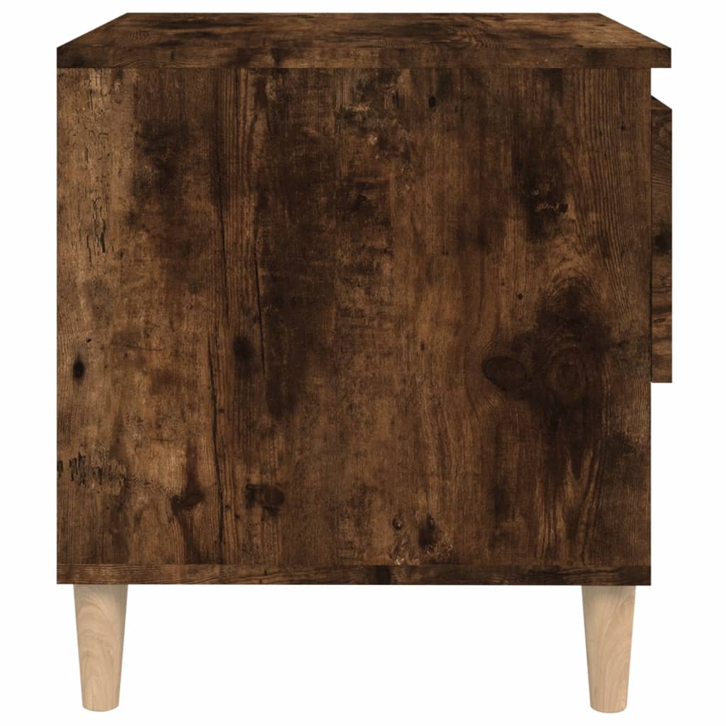 Yöpöydät 2 kpl savutammi 50x46x50 cm tekninen puu - Sisustajankoti.fi