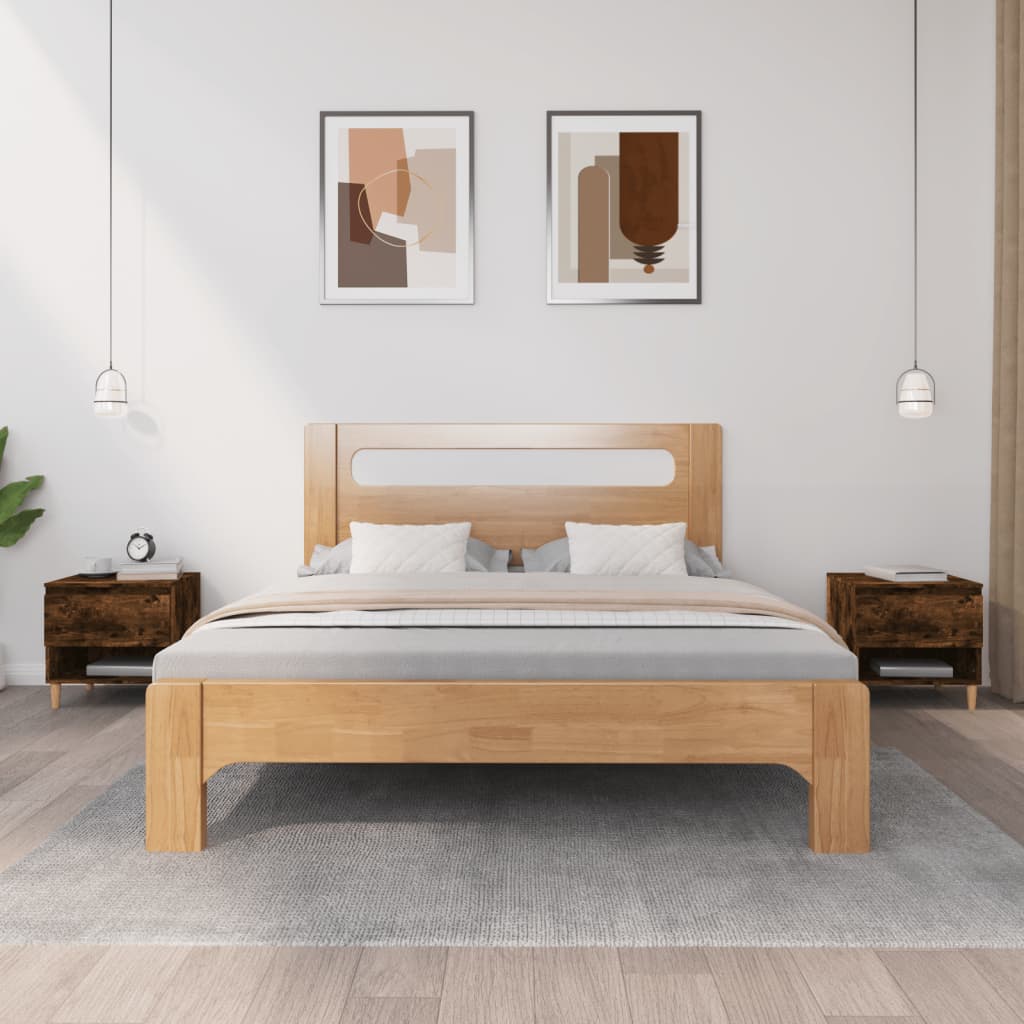 Yöpöydät 2 kpl savutammi 50x46x50 cm tekninen puu - Sisustajankoti.fi