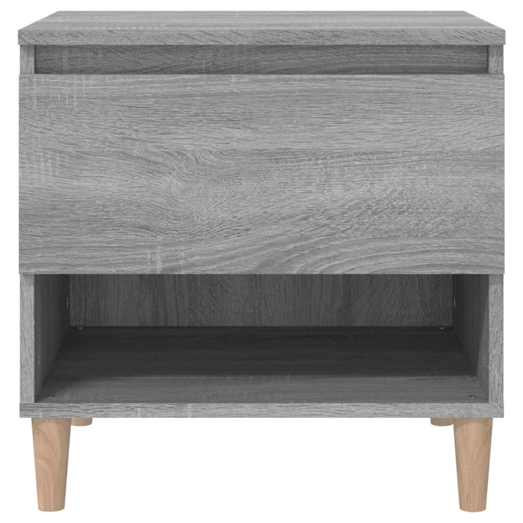 Yöpöydät 2 kpl harmaa Sonoma 50x46x50 cm tekninen puu - Sisustajankoti.fi