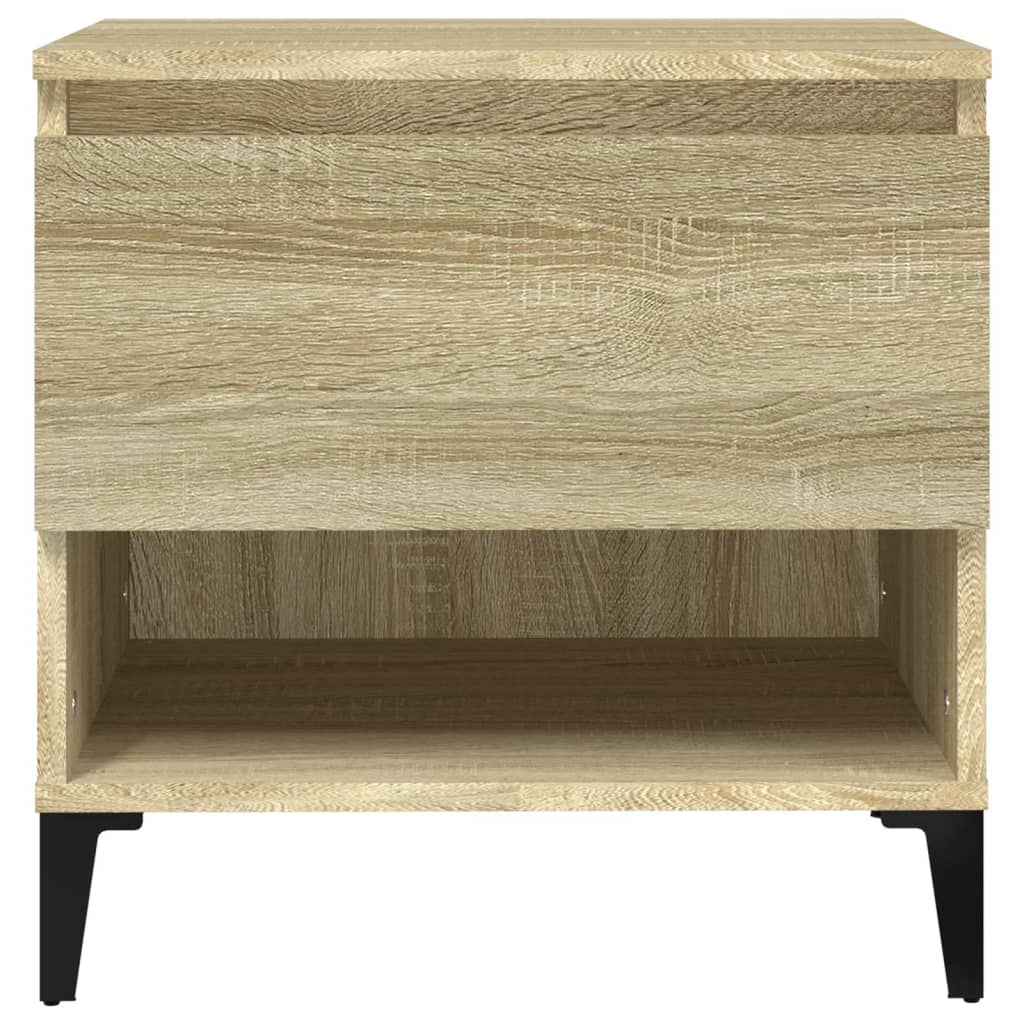 Sivupöydät 2 kpl Sonoma-tammi 50x46x50 cm tekninen puu - Sisustajankoti.fi